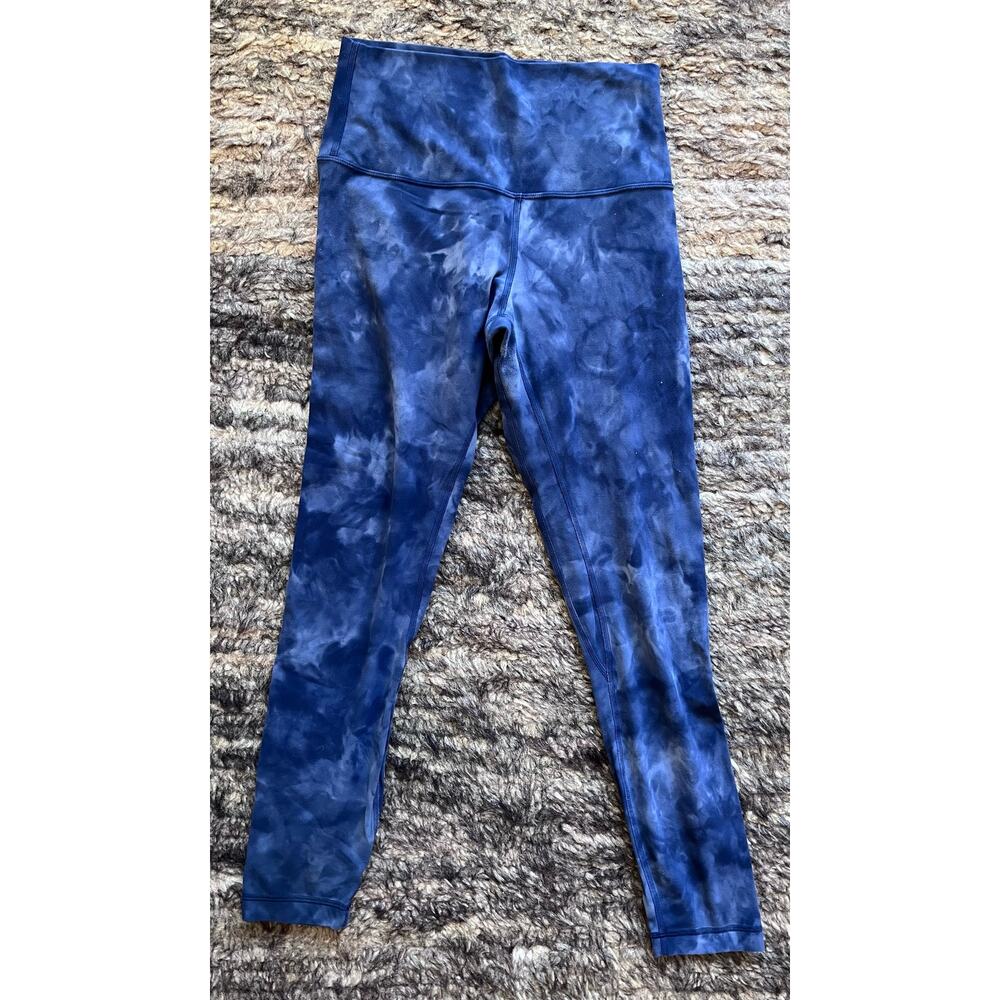 Lulu Lemon Yoga Tight Women’s Size 4 X Small Black White Paisley